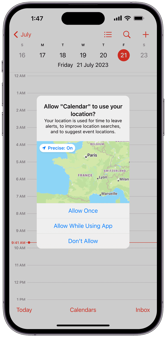 App screenshot