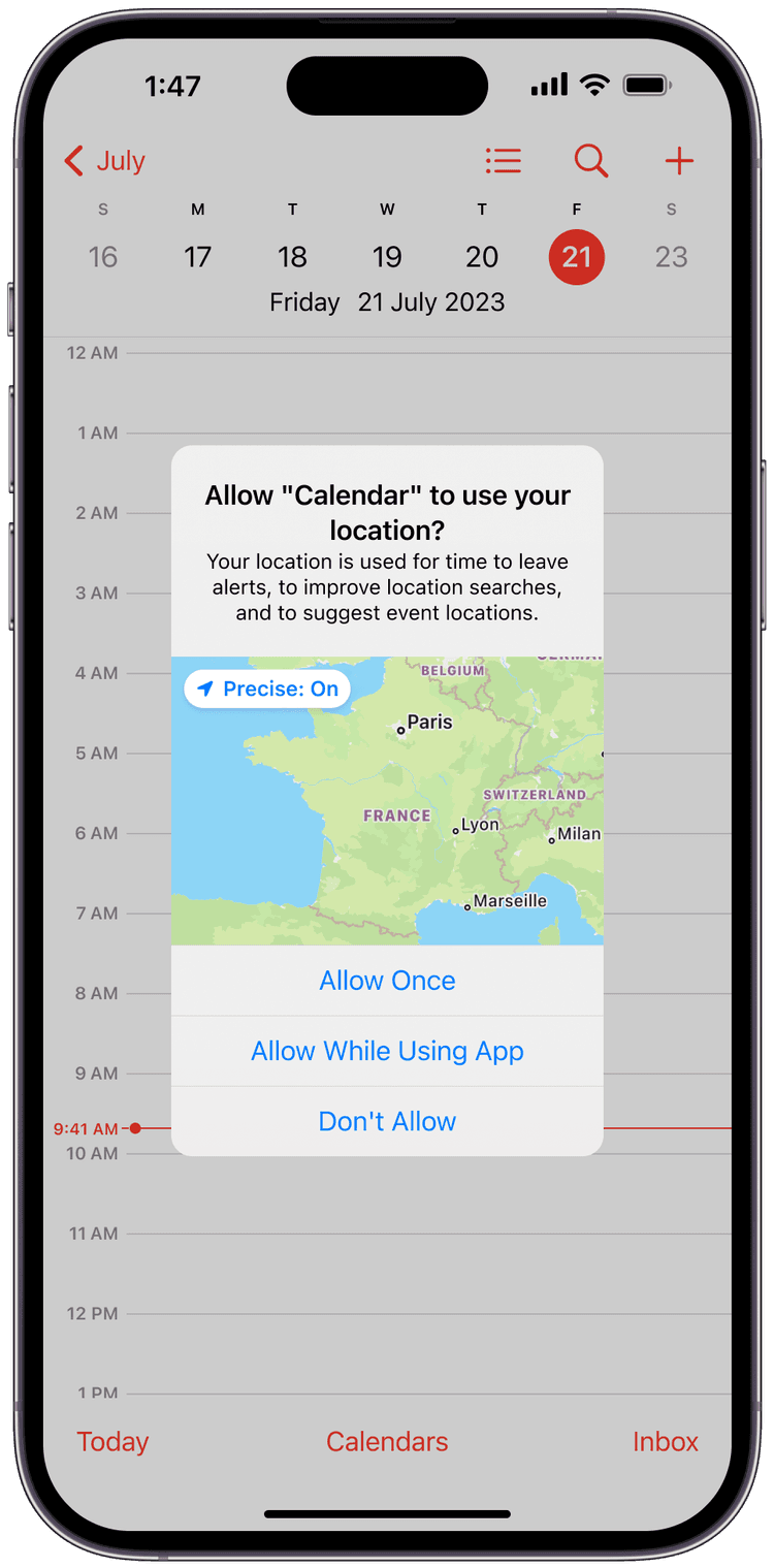 App screenshot